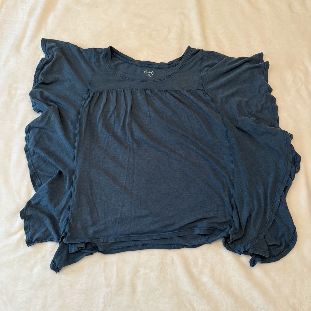 Wonderly Navy Blue Blouse
